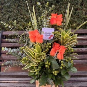 Arreglo de 12 Rosas Moderno